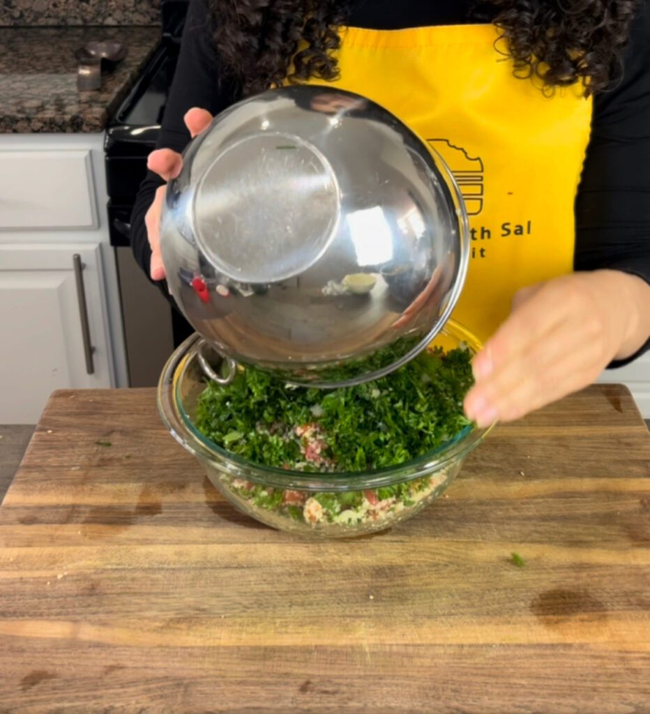 Making tabbouleh